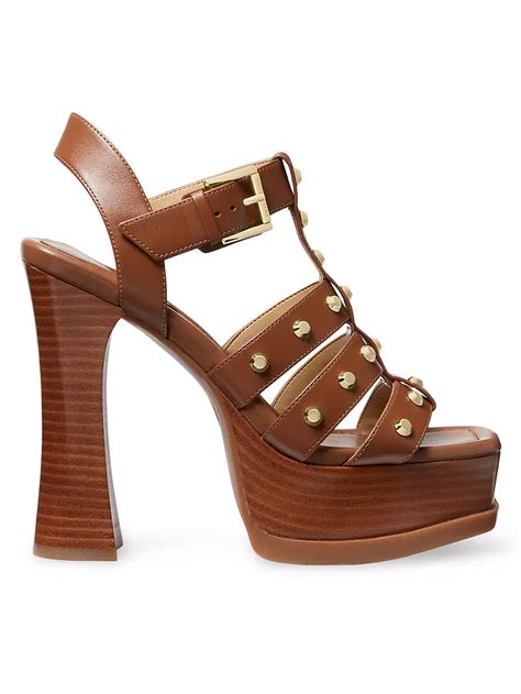 michael michael kors raquel studded suede sandal|macy's Michael Kors shoes.